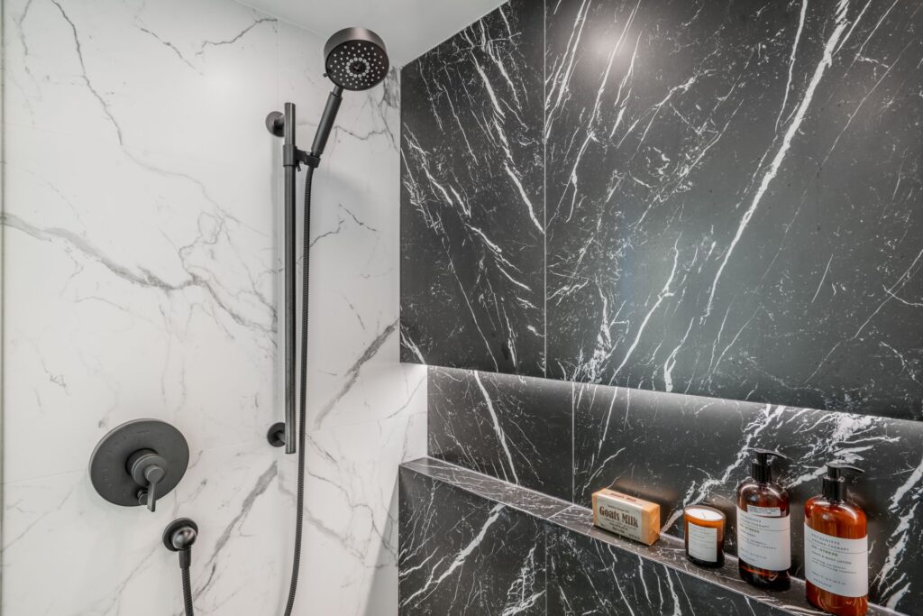 Vancouver-luxury-bathroom-renovation-dark-marble-tile-custom-shower