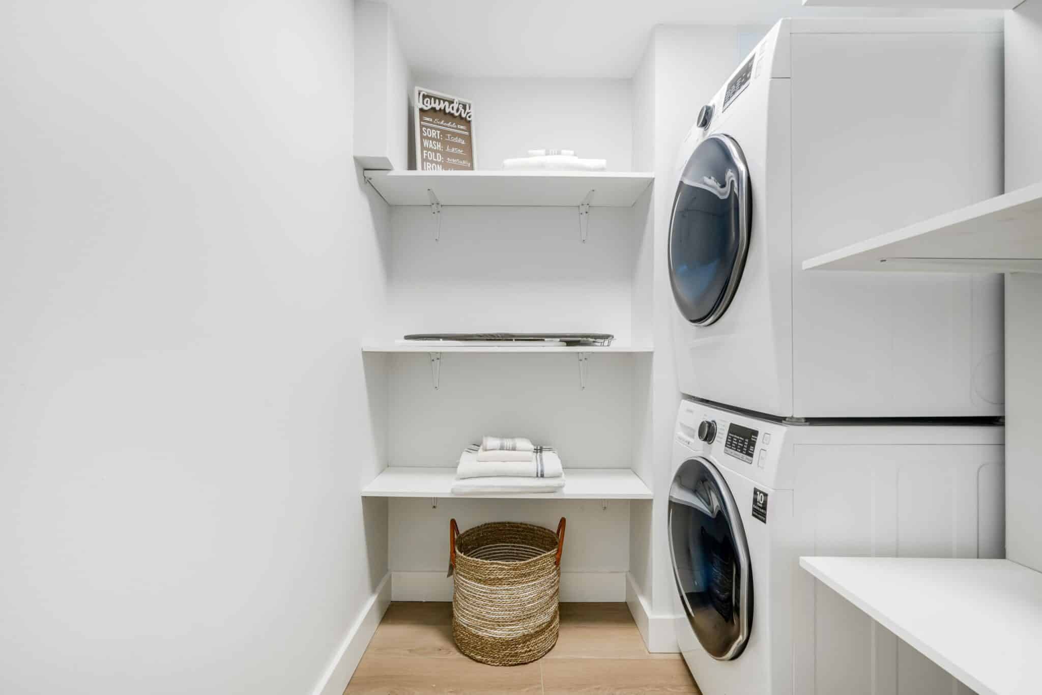 staging-laundry-room-white-renovation-wood-lg-shelf-vancouver