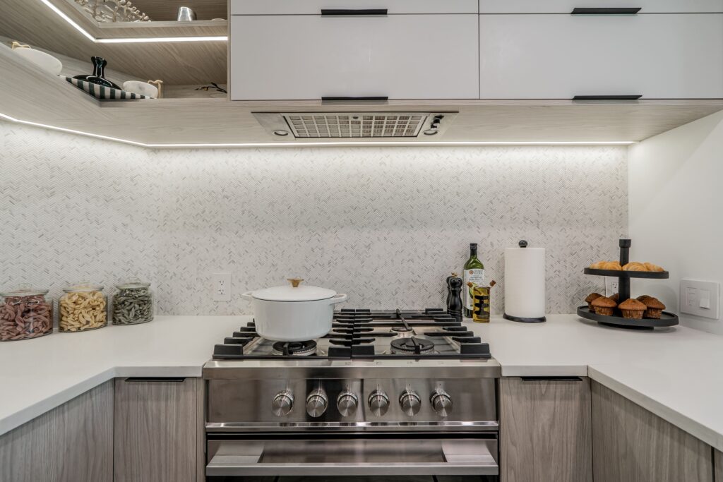 stainless-steel-appliance-modern-kitchen-luxury-scandanavian-led-light-staging